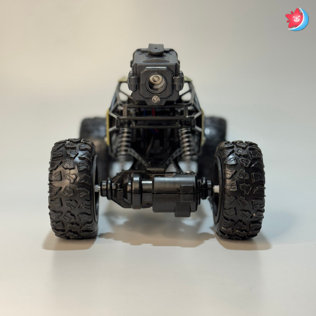 Remote control monster truck rock crawler with big wheels Olive Green