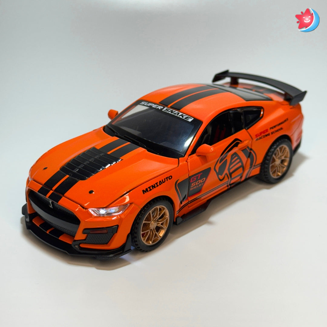 Ford Mustang Shelby GT500 1:32 scale diecast model car with openable doors, pull back action, light and music from Tingle Tots
