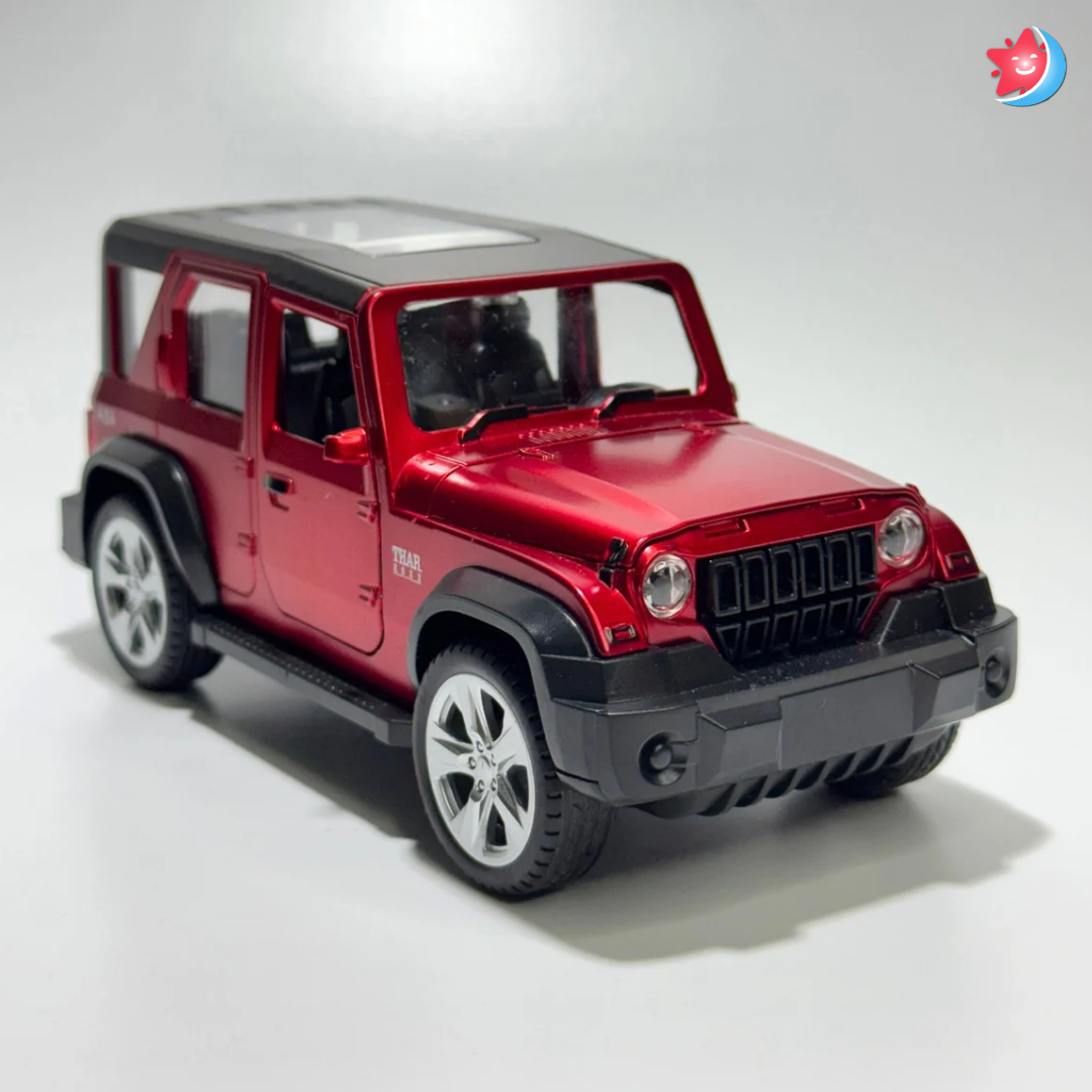 Thar Roxx 1:24 Scale Alloy Model Car | Pull Back | Light & Music