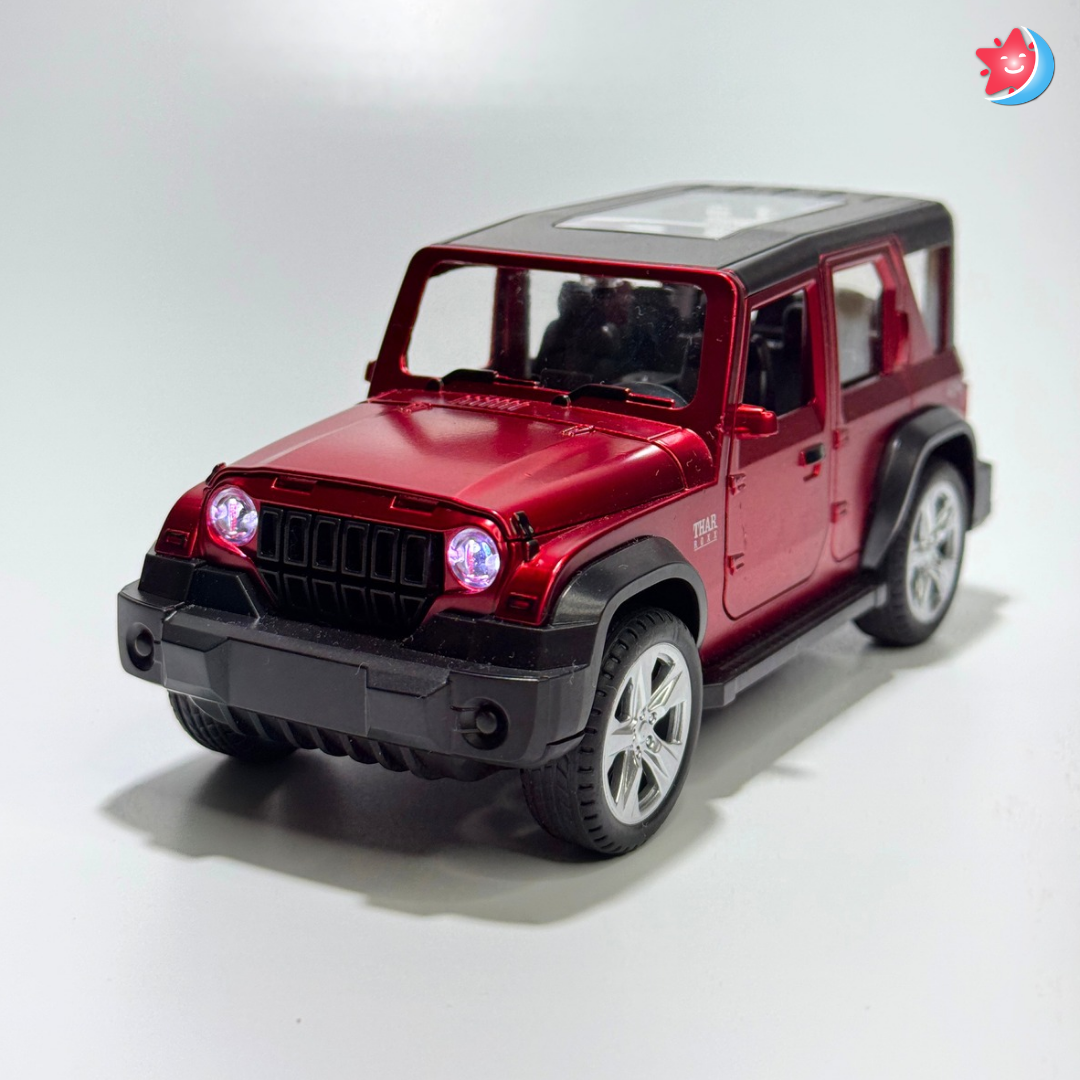 Thar Roxx 1:24 Scale Alloy Model Car | Pull Back | Light & Music