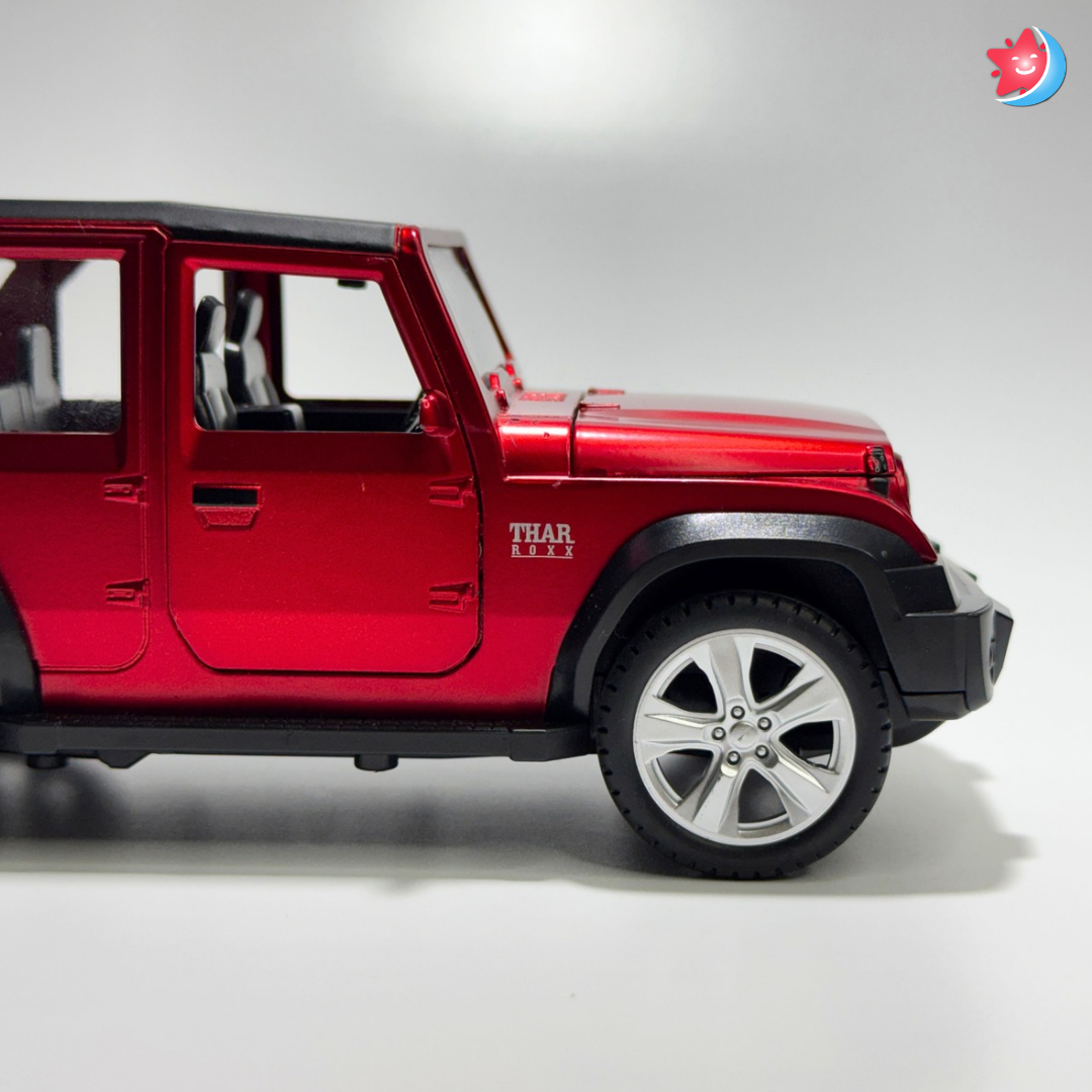 Thar Roxx 1:24 Scale Alloy Model Car | Pull Back | Light & Music
