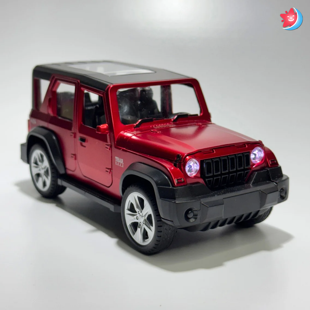 Thar Roxx 1:24 Scale Alloy Model Car | Pull Back | Light & Music